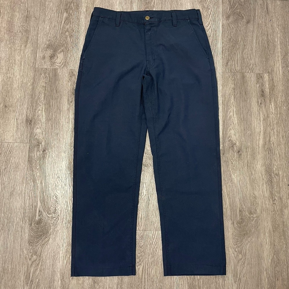 Workrite Pants Mens 34x30 Blue FR NMX75 Nomex HRC1 Work Uniform Fire Arc 1